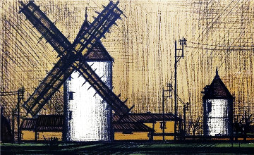 Le Moulin 1995 Limited Edition Print - Bernard Buffet Le Moulin 1995 Limited Edition Print - Bernard Buffet