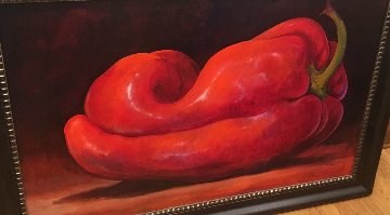 Chili Pepper 55x37 Huge Original Painting - Simon Bull Chili Pepper 55x37 Huge Original Painting - Simon Bull