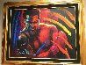 Get Up And Fight XIII 39x48 - Muhammed Ali Original Painting by Simon Bull - 1