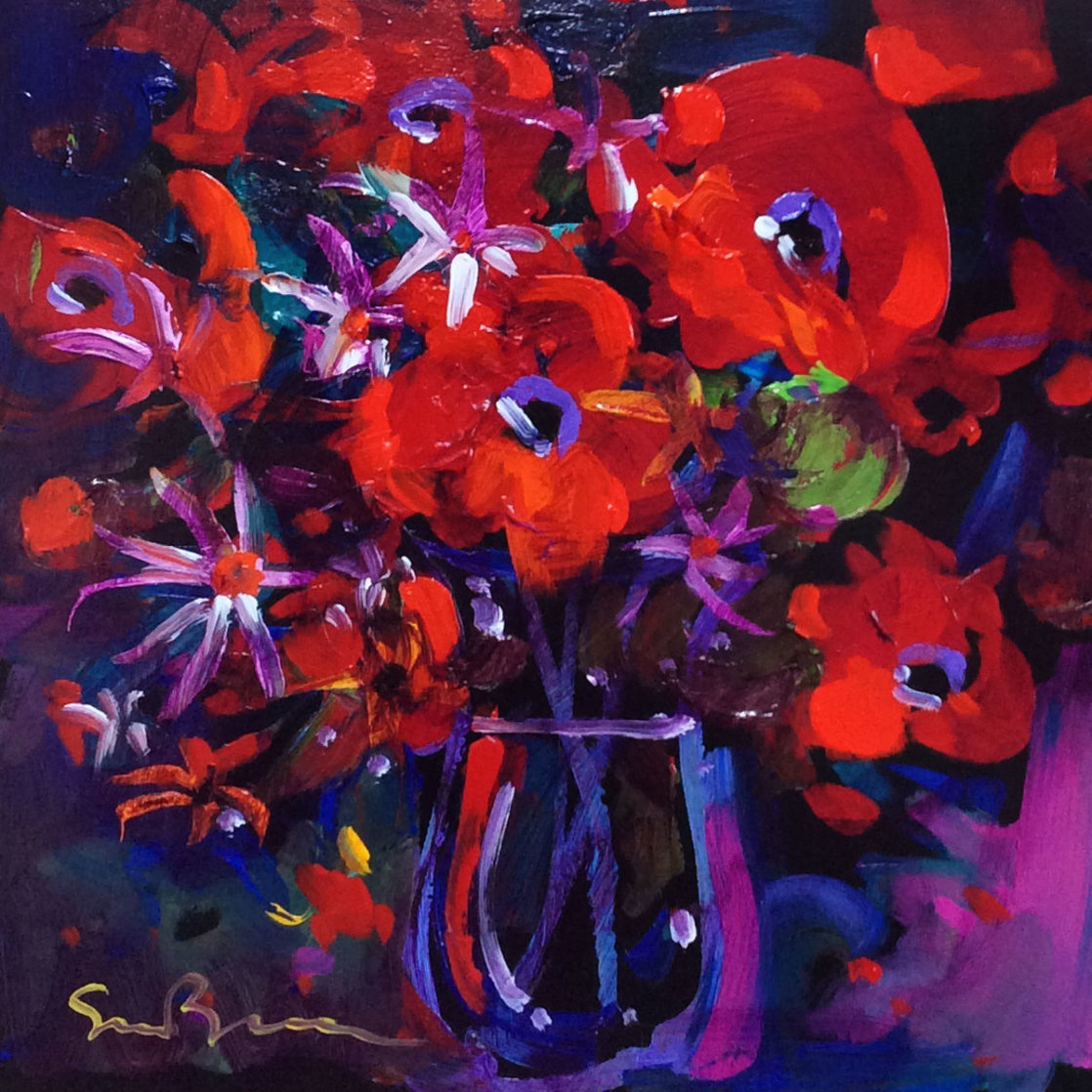 Celebration of Life 2007 16x16 Original Painting by Simon Bull Celebration of Life 2007 16x16 Original Painting by Simon Bull