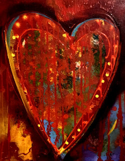 We the Couple 2016 29x25 Original Painting - Simon Bull We the Couple 2016 29x25 Original Painting - Simon Bull