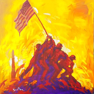 Uncommon Valour 36x36 Original Painting - Simon Bull Uncommon Valour 36x36 Original Painting - Simon Bull