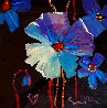 Untitled Floral 2010 27x27 Original Painting by Simon Bull - 0