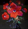 Untitled Floral 2010 30x30 Original Painting by Simon Bull - 0