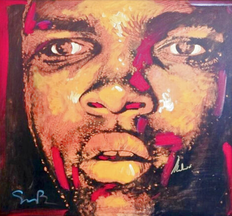 King Series III: XI 2007 43x43 - Huge - HS by Muhammad Ali Original Painting - Simon Bull