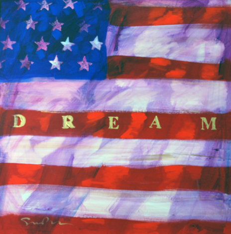 Dream Americana VIII 40x40 Original Painting - Simon Bull