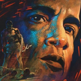 Legacy - Muhammad Ali 33x33 Hand Signed by Ali Original Painting - Simon Bull Legacy - Muhammad Ali 33x33 Hand Signed by Ali Original Painting - Simon Bull