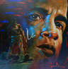 Legacy - Muhammad Ali 35x35 Hand Signed by Ali Original Painting by Simon Bull - 0