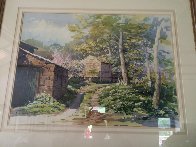 Arncliff Watercolor 1985 56x75 Super Huge Watercolor by Simon Bull - 1 Arncliff Watercolor 1985 56x75 Super Huge Watercolor by Simon Bull - 1