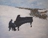 Oscar Peterson - The True North Strong And Free 31x29 Original Painting by Jane Bunnett - 1