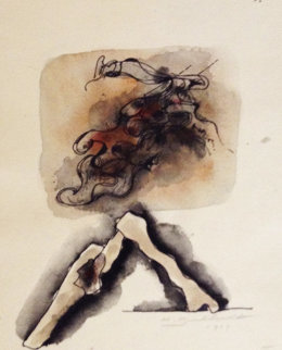 Untitled Watercolor 1979 12x8 Watercolor - Hans Burkhardt Untitled Watercolor 1979 12x8 Watercolor - Hans Burkhardt