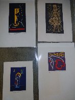 4 Untitled Linoleum Cuts 1975 Limited Edition Print by Hans Burkhardt - 4 4 Untitled Linoleum Cuts 1975 Limited Edition Print by Hans Burkhardt - 4