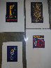4 Untitled Linoleum Cuts 1975 Limited Edition Print by Hans Burkhardt - 4