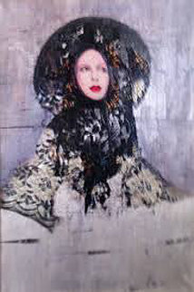 Lace 2001 36x46 Super Huge Original Painting - Richard Burlet Lace 2001 36x46 Super Huge Original Painting - Richard Burlet