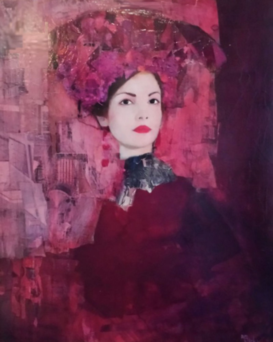 Le Modele 2003 33x28 Original Painting by Richard Burlet Le Modele 2003 33x28 Original Painting by Richard Burlet