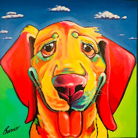 Topper 1999 36x36 Original Painting by Ron Burns - 0 Topper 1999 36x36 Original Painting by Ron Burns - 0