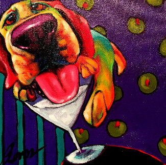 Muttini Madness 2007 12x12 Original Painting - Ron Burns Muttini Madness 2007 12x12 Original Painting - Ron Burns