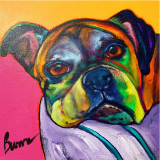 Teddy Original 2008 12x12 Original Painting - Ron Burns Teddy Original 2008 12x12 Original Painting - Ron Burns
