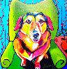 Angie 1998 36x36 Original Painting by Ron Burns - 0