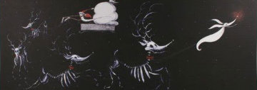 Nightmare Before Christmas: Sandy Claws and Bone Deer 22x40 Huge Limited Edition Print - Tim Burton