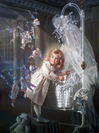 a Newborn Child 1996 Limited Edition Print by Bob Byerley a Newborn Child 1996 Limited Edition Print by Bob Byerley