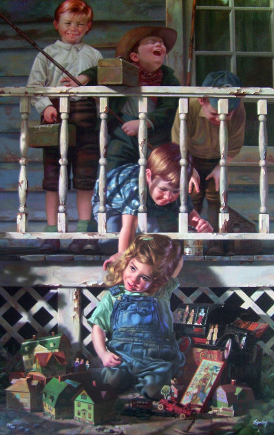 Irresistible 1996   Embellished Limited Edition Print by Bob Byerley