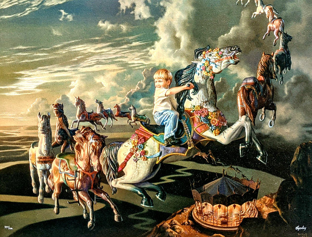 Evening Ride 1996 Limited Edition Print by Bob Byerley