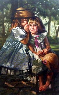 Giggles and Whispers 2000 Limited Edition Print - Bob Byerley