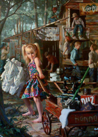 Clubhouse 1997 Embellished Limited Edition Print - Bob Byerley