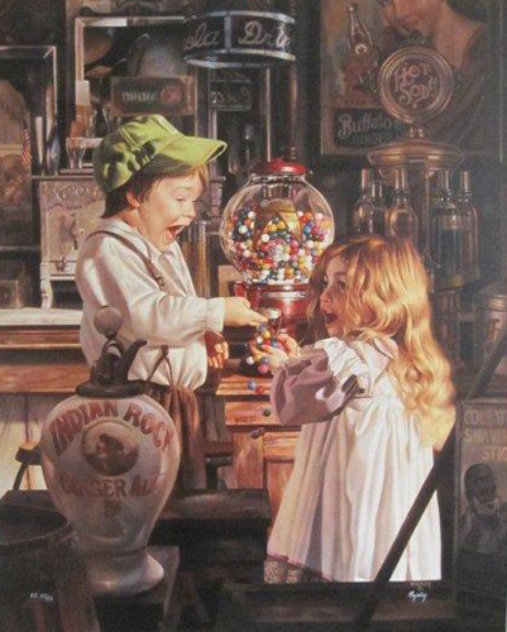 Jackpot  1993 Embellished Limited Edition Print by Bob Byerley