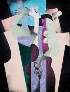 Thinker (A Hommage to Cubism) 1991 Limited Edition Print - Byron Galvez Thinker (A Hommage to Cubism) 1991 Limited Edition Print - Byron Galvez