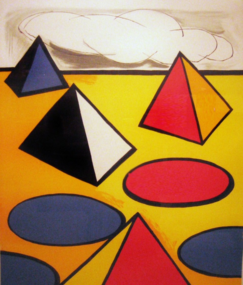 Homage to the Pyramids Limited Edition Print by Alexander Calder Homage to the Pyramids Limited Edition Print by Alexander Calder