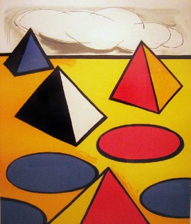 Homage to the Pyramids Limited Edition Print - Alexander Calder Homage to the Pyramids Limited Edition Print - Alexander Calder