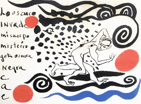 Lo Oscuro 1970 HS Limited Edition Print - Alexander Calder