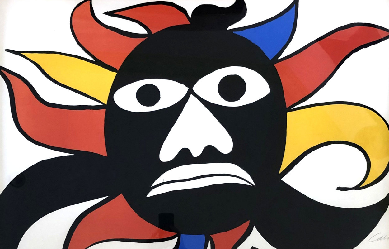 Black Mask 1969 Limited Edition Print by Alexander Calder Black Mask 1969 Limited Edition Print by Alexander Calder