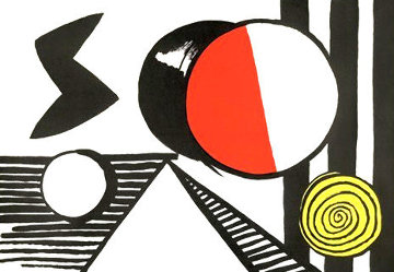 SPIRAL signed in the plate Lithograph BY ALEXANDER CALDER original 