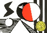 S and the O 1969 Limited Edition Print by Alexander Calder - 0 S and the O 1969 Limited Edition Print by Alexander Calder - 0