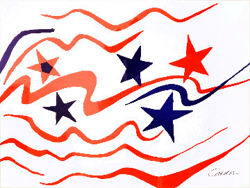 Stars & Stripes '76 Limited Edition Print - Alexander Calder Stars & Stripes '76 Limited Edition Print - Alexander Calder