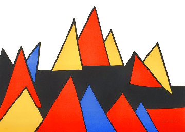 Pryamids 1973 Limited Edition Print - Alexander Calder Pryamids 1973 Limited Edition Print - Alexander Calder