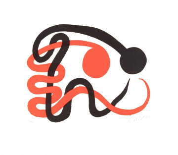 Deux Serpents Limited Edition Print - Alexander Calder Deux Serpents Limited Edition Print - Alexander Calder