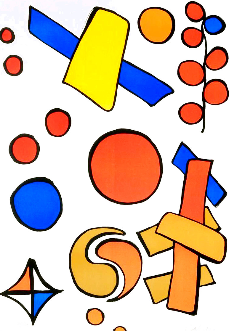 Alphabet Surtout O 1966 Limited Edition Print by Alexander Calder