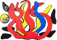Red, Yellow and Blue Coral with Shells 1974 - Huge - HS Limited Edition Print by Alexander Calder - 0