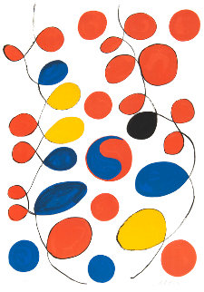 Loops and Yin Yang 1969 HS Limited Edition Print - Alexander Calder