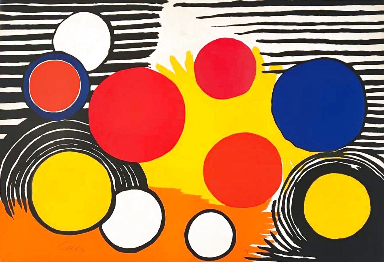 Bird's Nest 1968 40x53 HS - Huge Limited Edition Print by Alexander Calder Bird's Nest 1968 40x53 HS - Huge Limited Edition Print by Alexander Calder