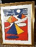 Blue Pyramid - Huge Limited Edition Print by Alexander Calder - 2