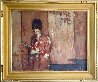 Standing Woman in Kimono 2001 32x38 Original Painting by Gregory Calibey - 1