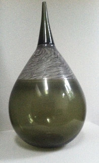 Glass Tear Drop Vase Unique Sculpture 24 in Sculpture - Nancy Callan