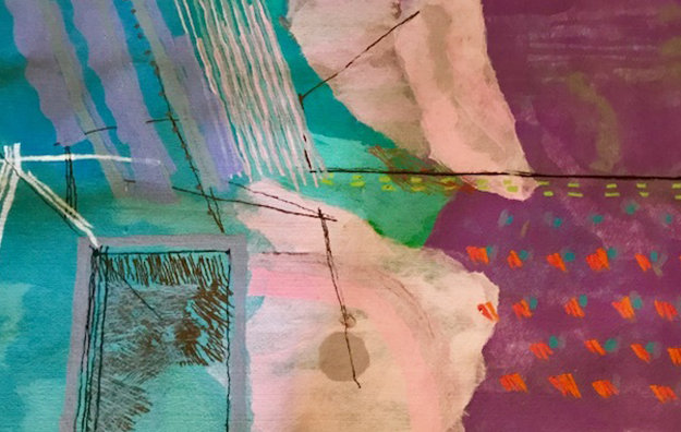Escape Through a Side Door #3 Tapestry 90x61 Tapestry by Calman Shemi Escape Through a Side Door #3 Tapestry 90x61 Tapestry by Calman Shemi