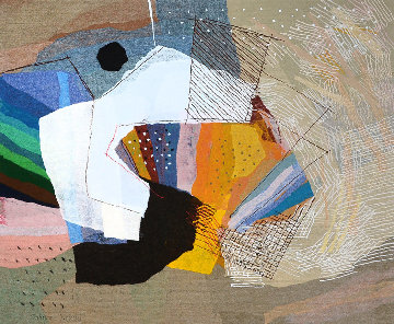 Spanish Fan Tapestry 59x72 Original Painting - Calman Shemi Spanish Fan Tapestry 59x72 Original Painting - Calman Shemi