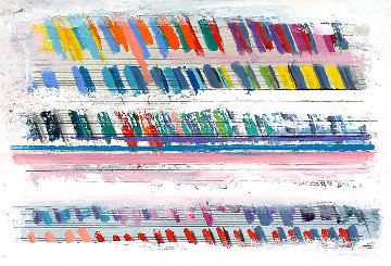 Untitled Painting 1990 33x40 Original Painting - Calman Shemi Untitled Painting 1990 33x40 Original Painting - Calman Shemi